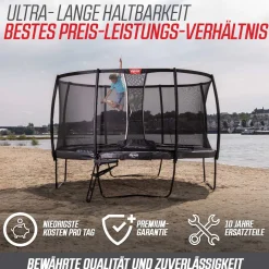 Berg Trampolin Grand Champion inkl. Sicherheitsnetz Deluxe AirFlow Pro