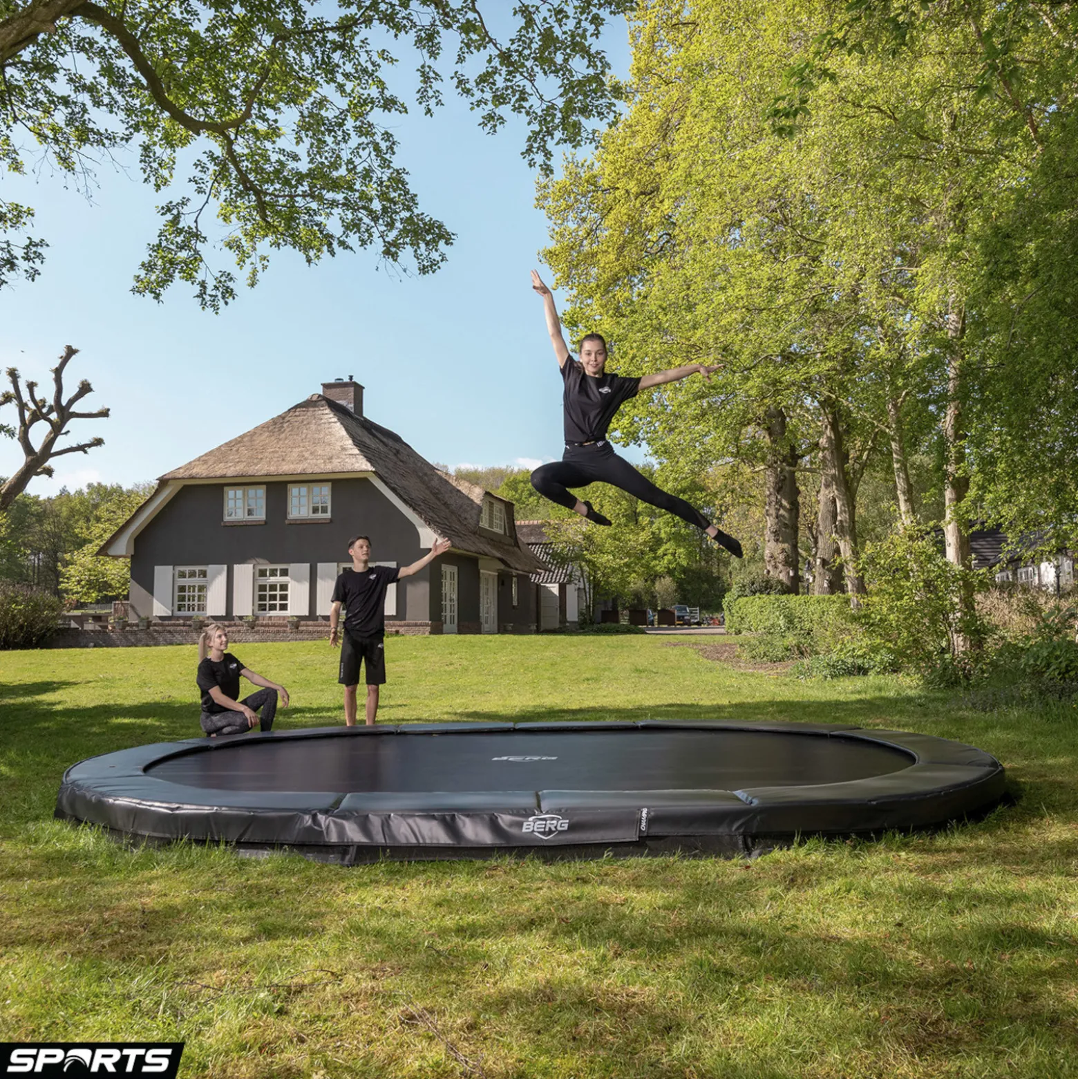 Berg Trampolin Grand Champion InGround AirFlow Pro