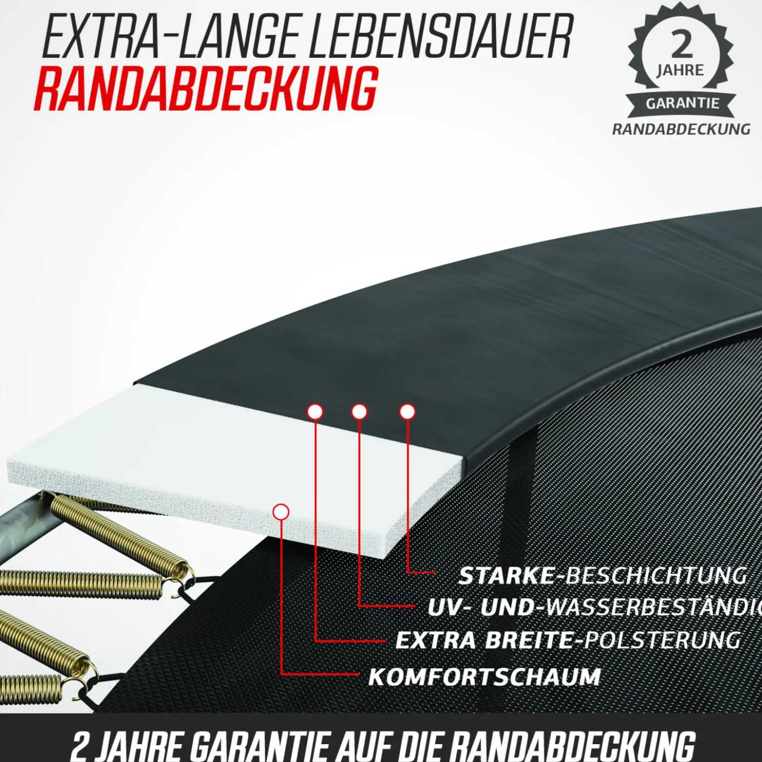 Berg Trampolin Grand Champion InGround inkl. Sicherheitsnetz