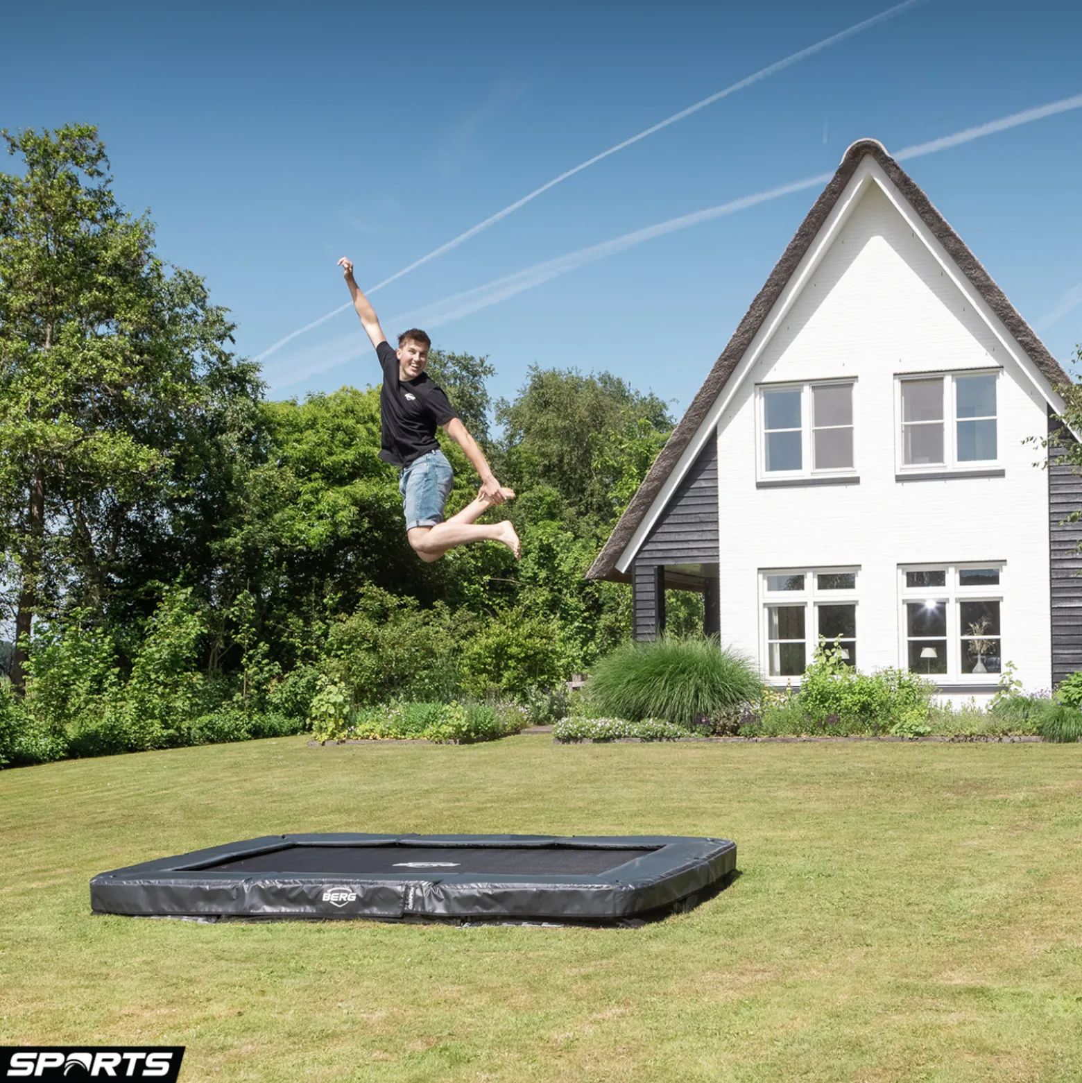 Berg Trampolin Ultim Champion InGround Sports AirFlow Pro