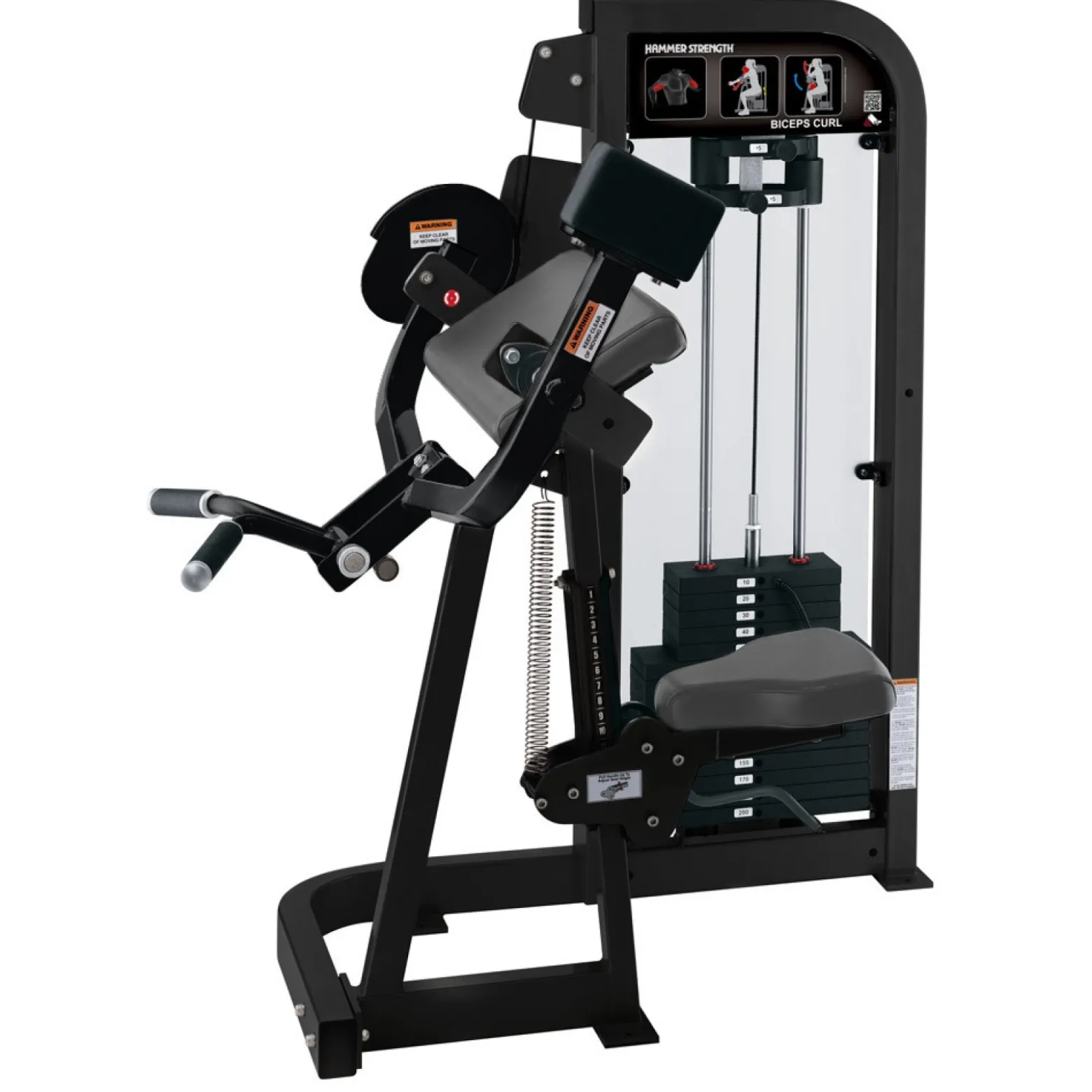 HAMMER STRENGTH by Life Fitness Kraftstation Select Biceps Curl Pult