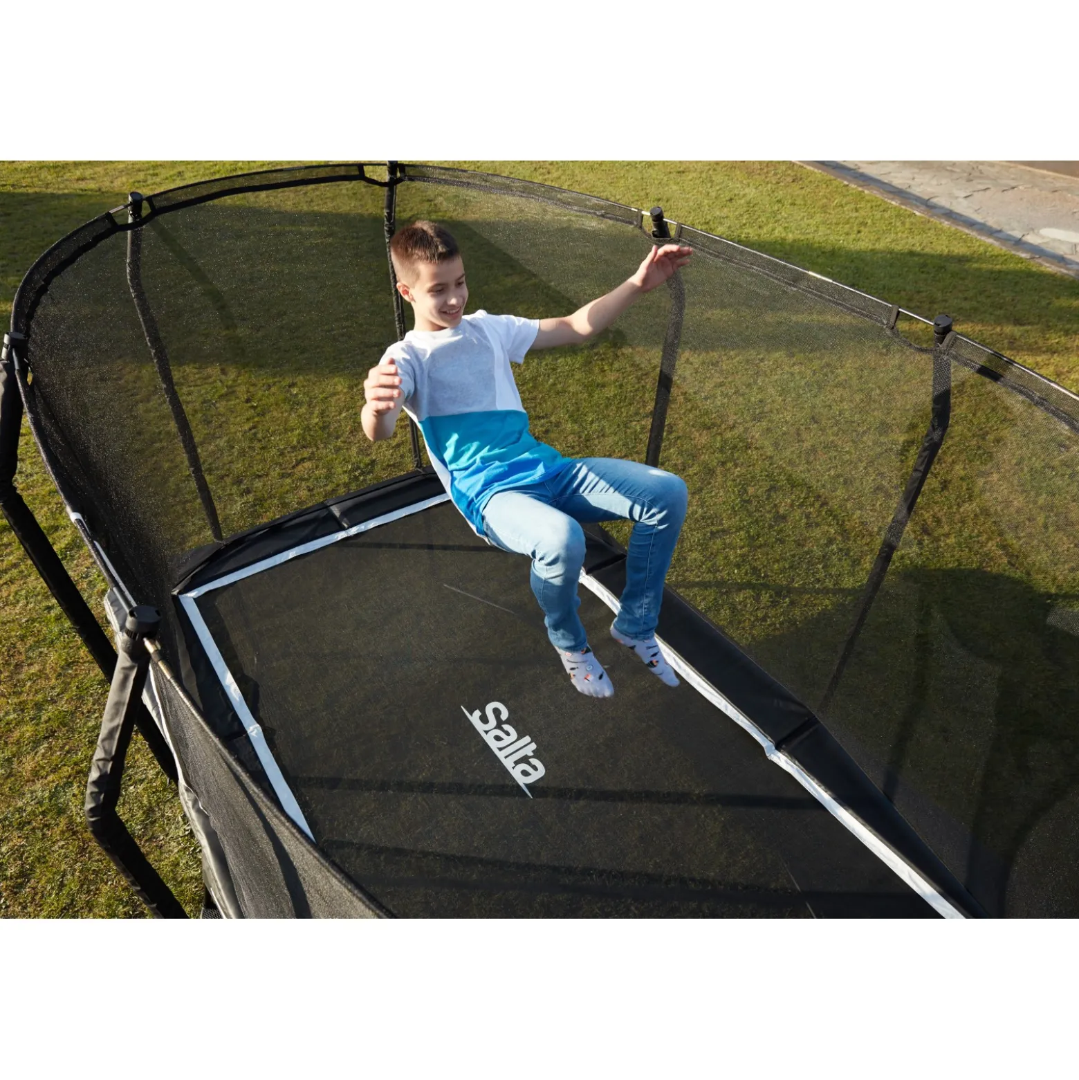 Salta Trampolin Premium Black rechteckig