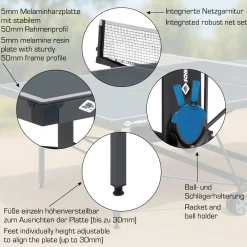 Schildkröt Outdoor Tischtennisplatte PowerTec inkl. Zubehör-Set