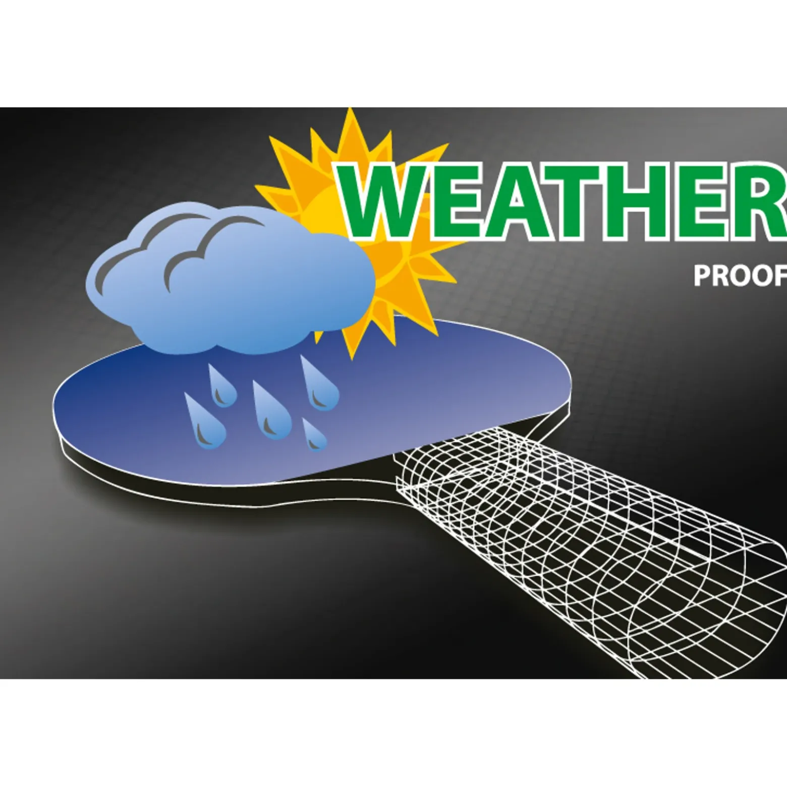 Schildkröt Tischtennisschläger Alltec Hobby All Weather konkav